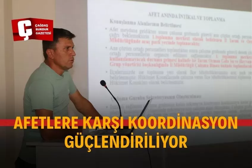 BURDUR'DA TAMP KAPSAMINDA AFET HAZIRLIK EĞİTİMİ VERİLDİ