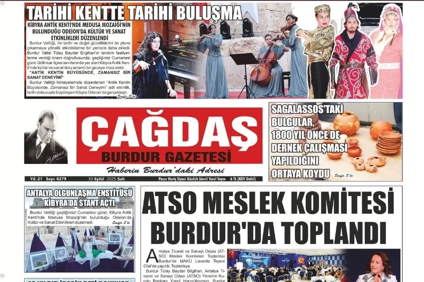 GAZETEMİZ 30 EYLÜL 2025 TARİHLİ SAYISI