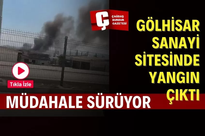 BURDUR’DA SANAYİ SİTESİNDE ÇIKAN ÇÖP YANGINI KORKUTTU