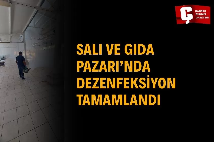 BURDUR BELEDİYESİ’NDEN PAZAR YERLERİNDE HİJYEN ÇALIŞMASI