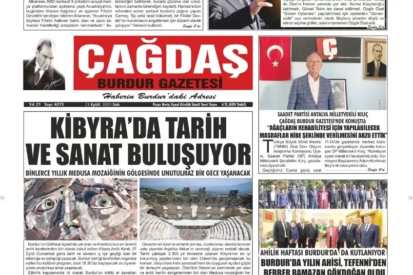 GAZETEMİZ 24 EYLÜL 2025 TARİHLİ SAYISI