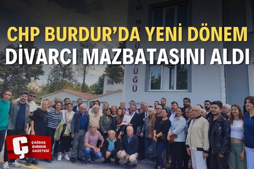 BURDUR’DA DİVARCI MAZBATASINI ALDI