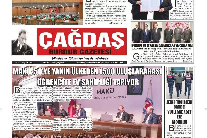 GAZETEMİZ 8 EKİM 2025 TARİHLİ SAYISI