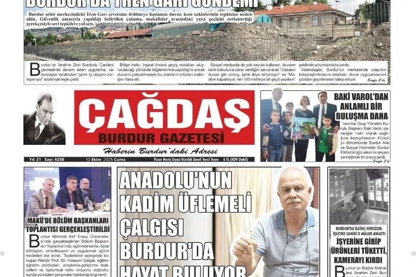GAZETEMİZ 10 EKİM 2025 TARİHLİ SAYISI