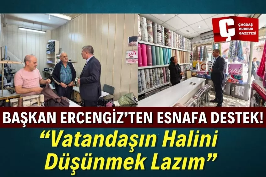 BAŞKAN ERCENGİZ’DEN ESNAF VE SANATKÂRLAR KOOPERATİFİNE ZİYARET
