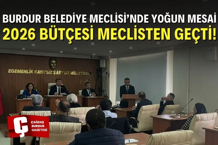 BURDUR BELEDİYE MECLİSİ KASIM AYI 2. BİRLEŞİMİ GERÇEKLEŞTİ