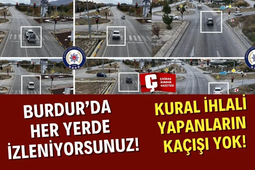 BURDUR EMNİYETİ DRONE DESTEKLİ TRAFİK DENETİMLERİNİ SÜRDÜRÜYOR