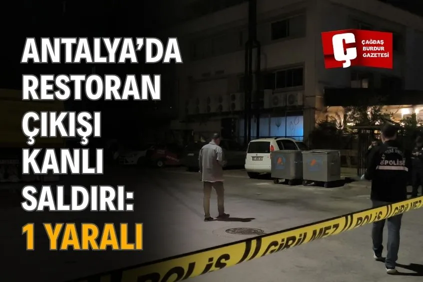 ANTALYA SOKAKLARINDA SİLAHLI KAVGA: 1 KİŞİ YARALANDI