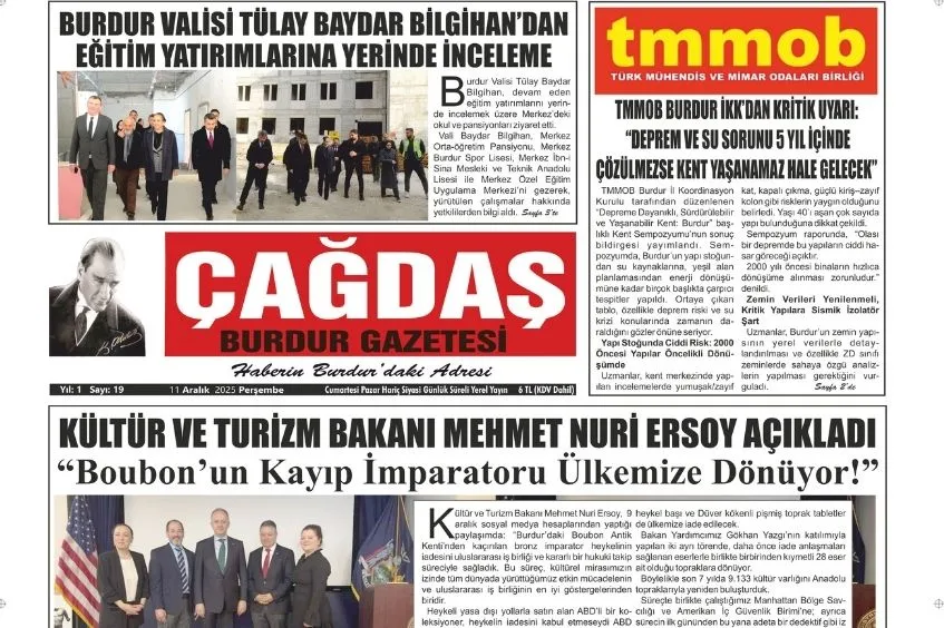 GAZETEMİZ 11 ARALIK 2025 TARİHLİ SAYISI