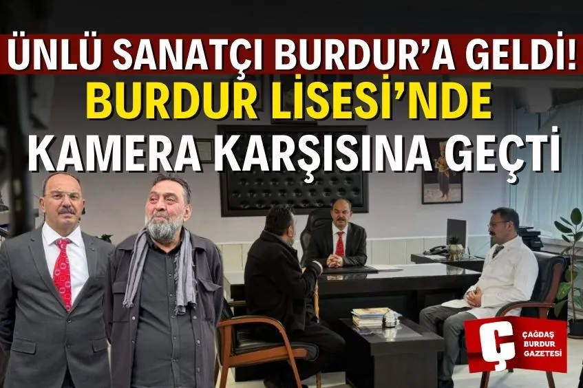 BURDUR’UN KÖKLÜ LİSESİNDE “MEDDAHIN DİLİNDEN” BELGESELİNİN ÇEKİMLERİ YAPILDI