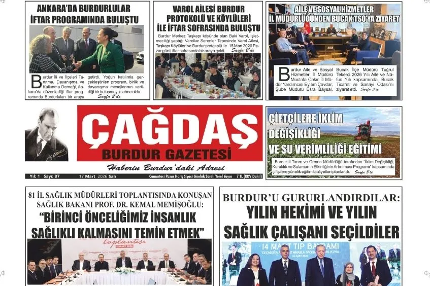 GAZETEMİZ 17 MART 2026 TARİHLİ SAYISI