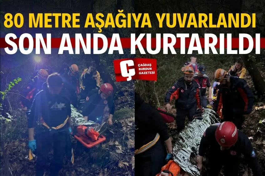 80 METRELİK UÇURUMDAN DÜŞTÜ! MUCİZE KURTULUŞ