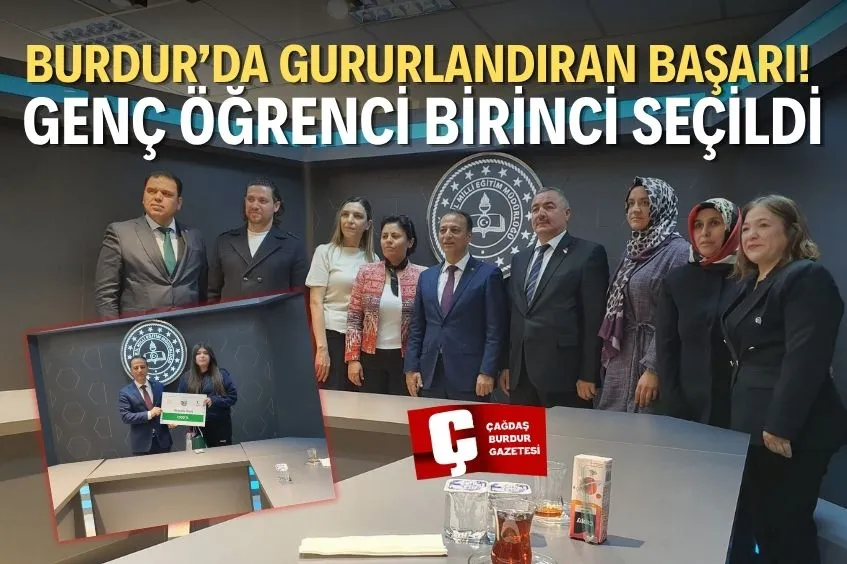 BURDUR'DA ÖĞRENCİDEN GURURLANDIRAN BAŞARI: İL BİRİNCİLİĞİ GELD