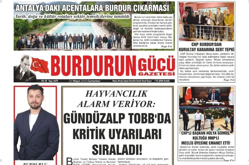 BURDURUN GÜCÜ 23 MAYIS 2026 TARİHLİ SAYISI