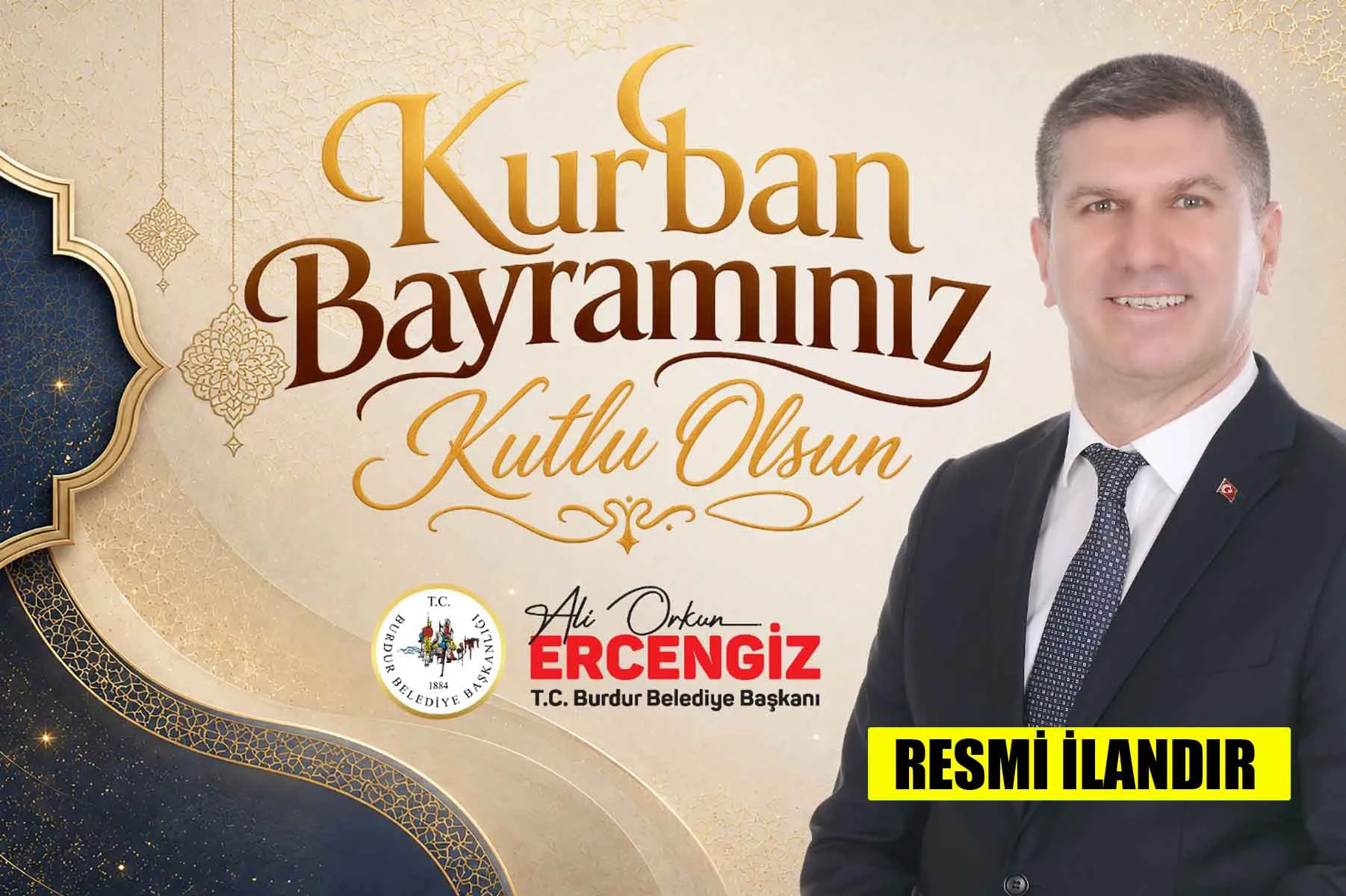 BURDUR BELEDİYESİ KURBAN BAYRAMI MESAJI