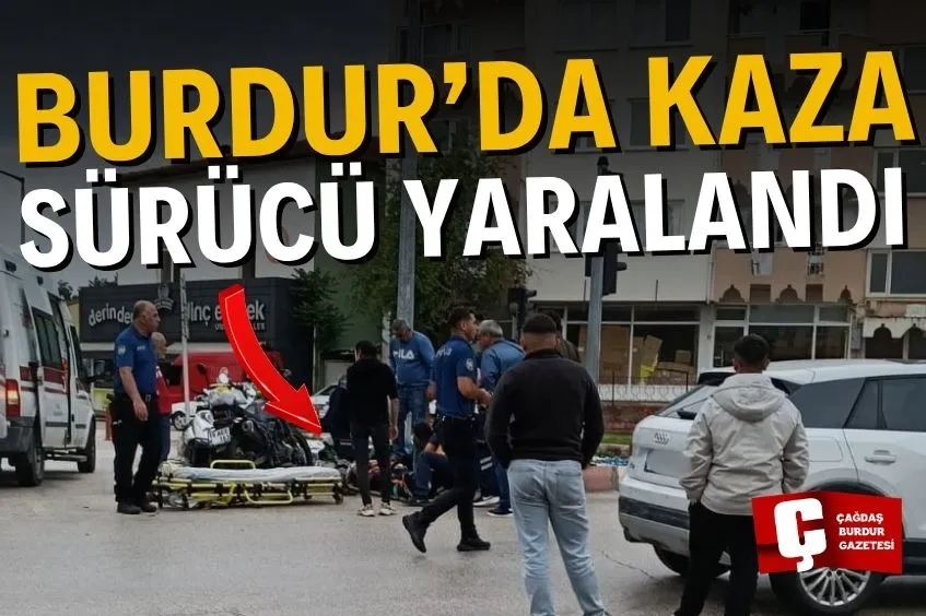BURDUR’DA İKİ MOTOSİKLET ÇARPIŞTI