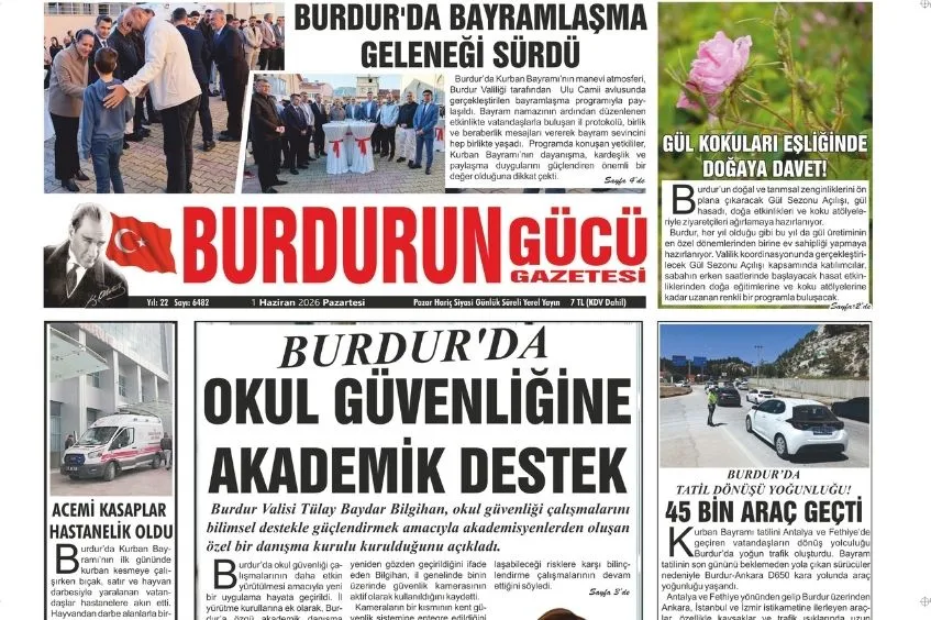 BURDURUN GÜCÜ 1 HAZİRAN 2026 TARİHLİ SAYISI