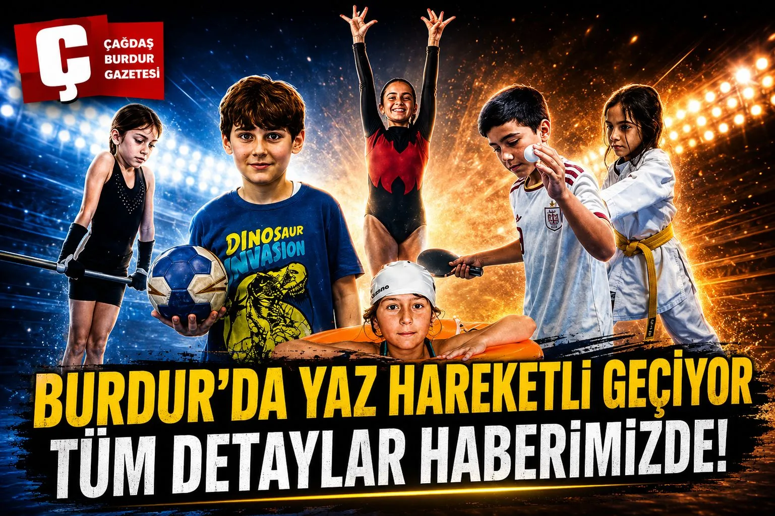 BURDUR’DA GENÇLER YAZA HAREKETLİ BAŞLIYOR