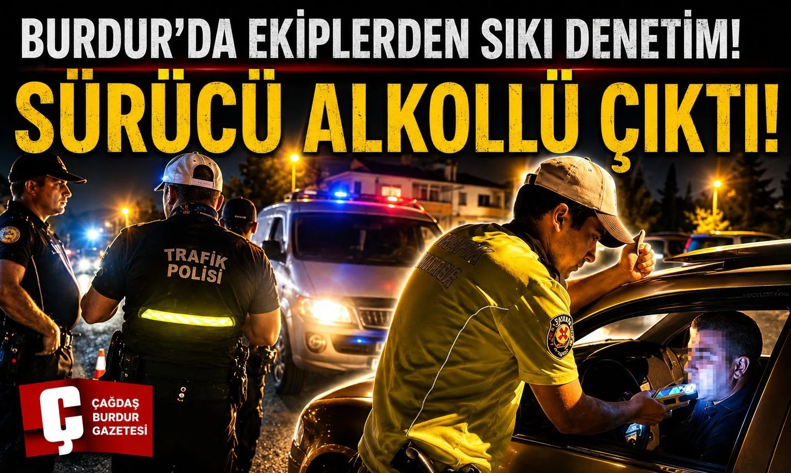 BURDUR'DA POLİS EKİPLERİNDEN SIKI DENETİM