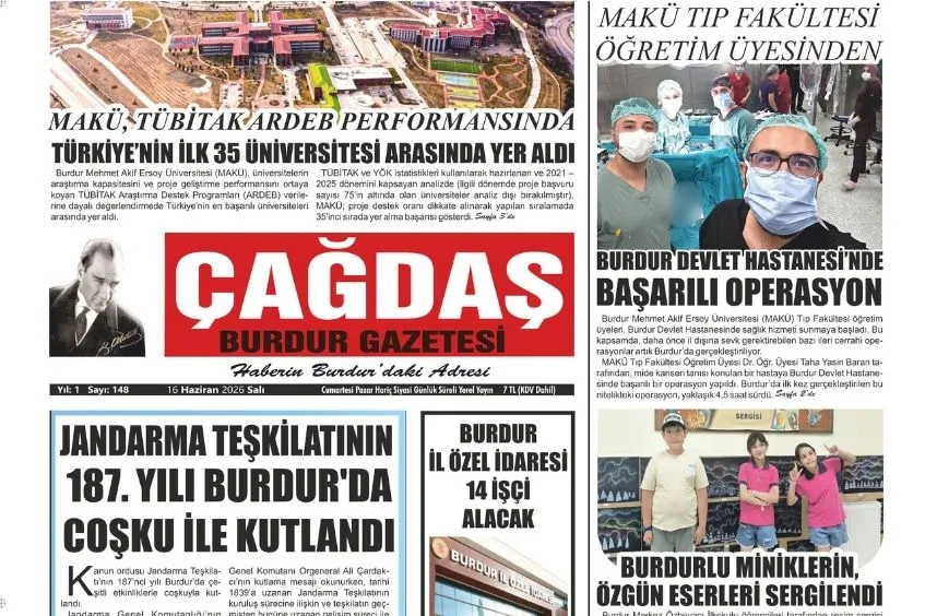GAZETEMİZ 16 HAZİRAN 2026 TARİHLİ SAYISI