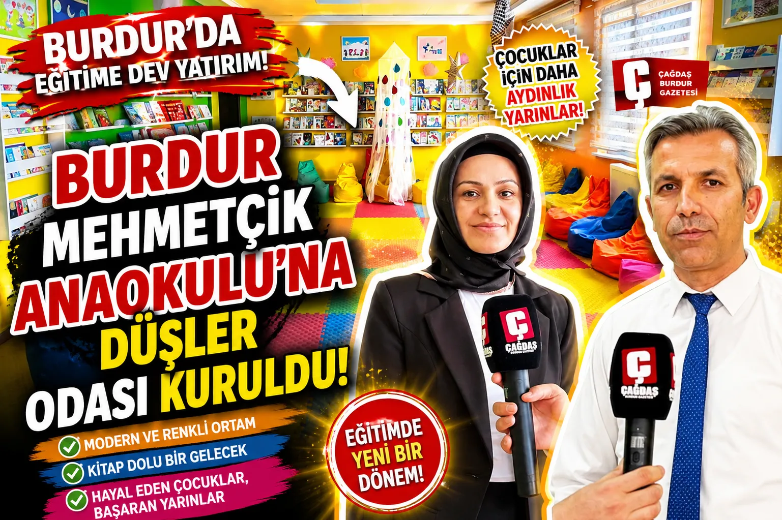BURDUR MEHMETÇİK ANAOKULU’NA DÜŞLER ODASI KURULDU