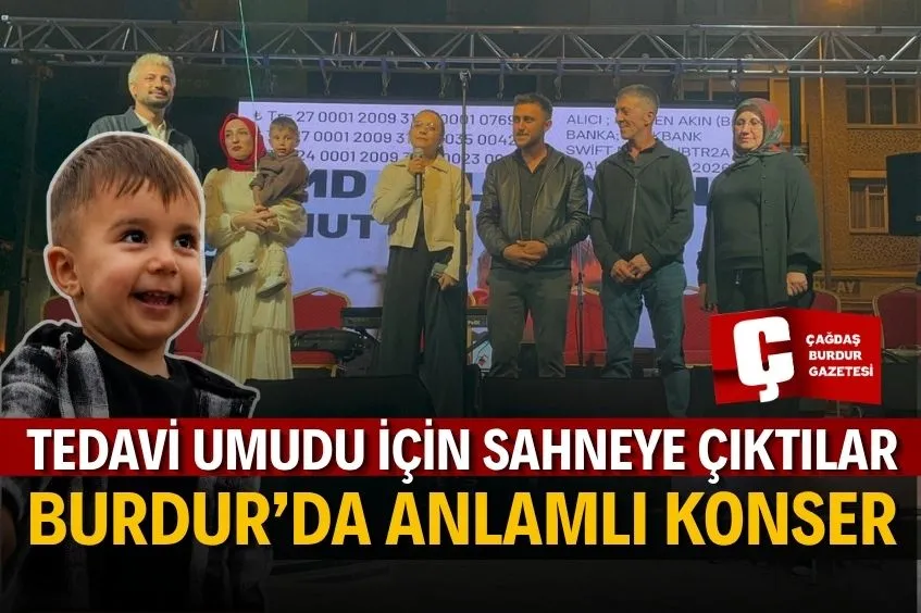 BURDUR’DA DMD HASTASI SÜLEYMAN İÇİN DAYANIŞMA KONSERİ