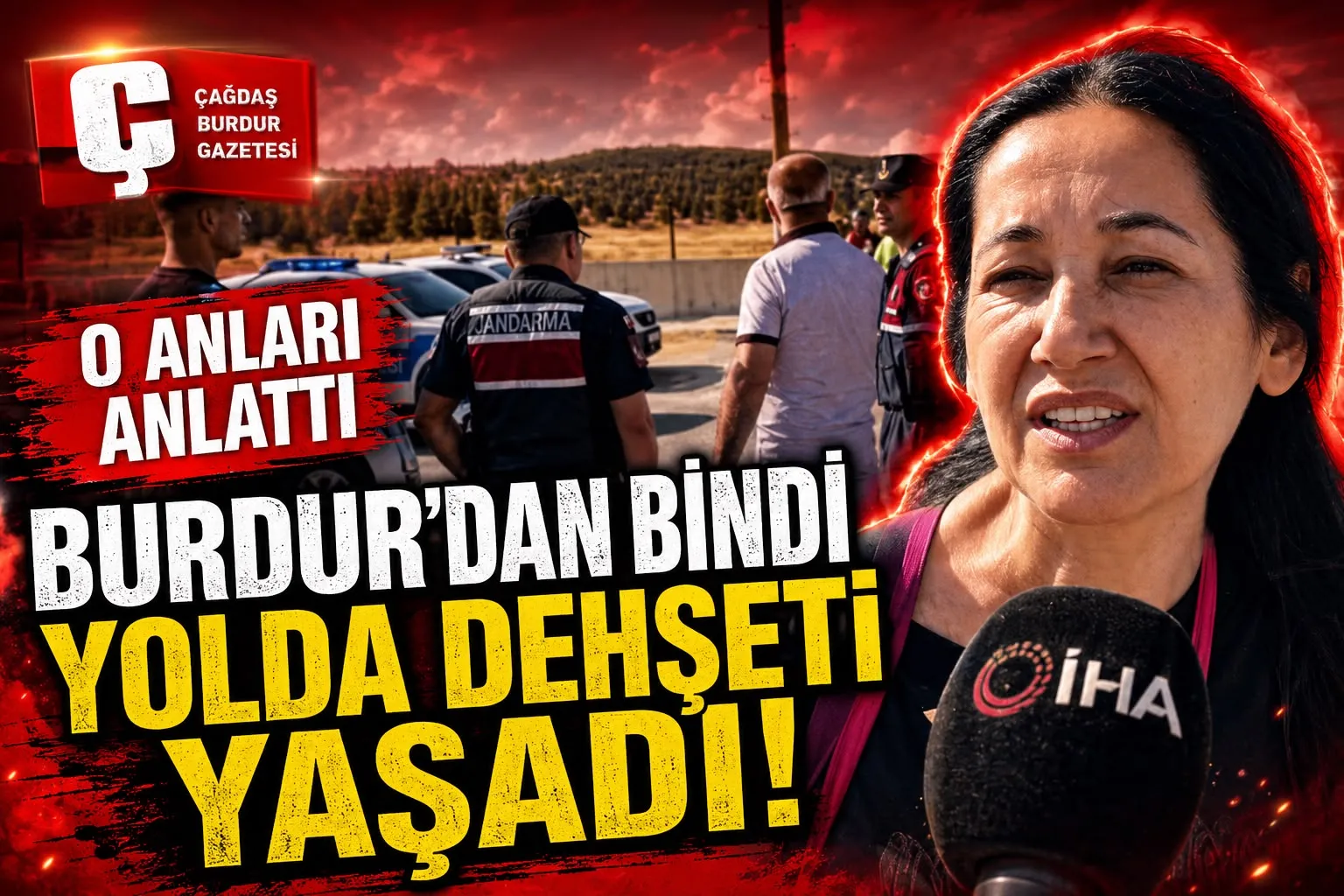 BUCAK'TA OTOBÜSE BİNDİ: ESKİŞEHİR'DE KAZA YAPTI