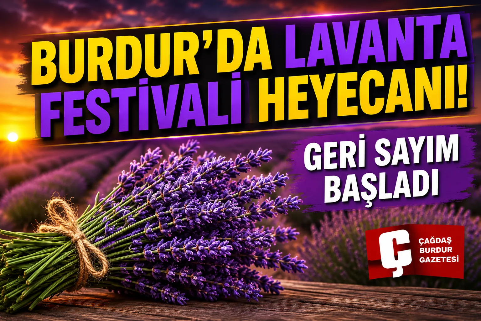 BURDUR’DA LAVANTA HASAT VE SANAT GÜNLERİ BAŞLIYOR