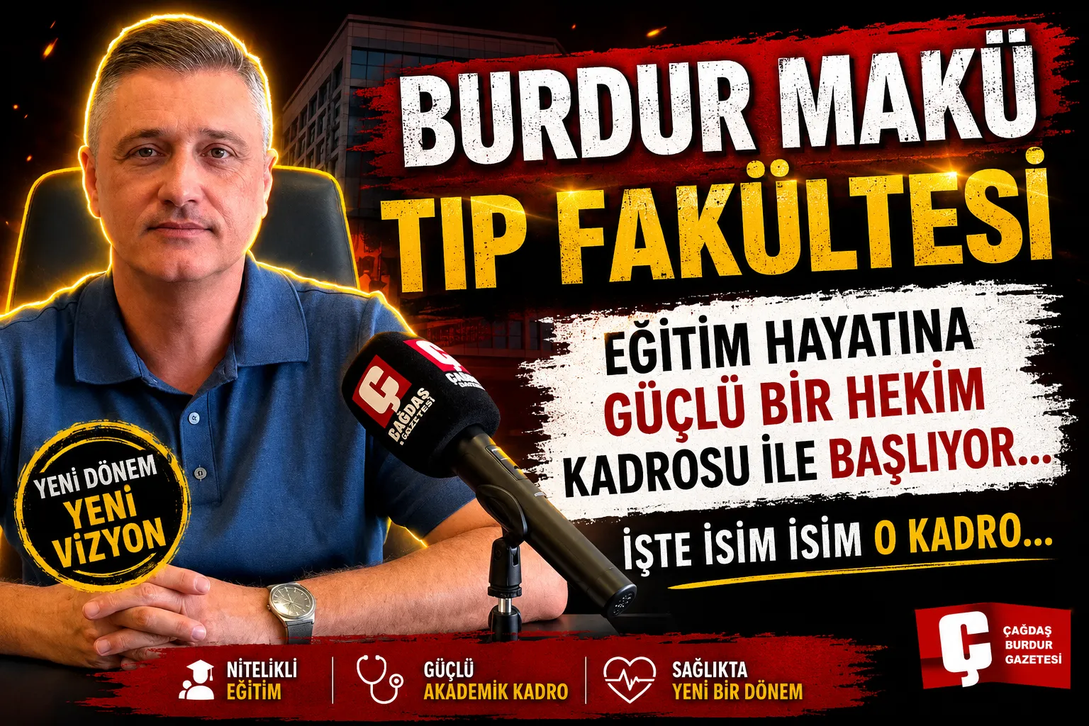 MAKÜ TIP FAKÜLTESİ HEM EĞİTİME HEM DE HASTA KABULÜNE HAZIR