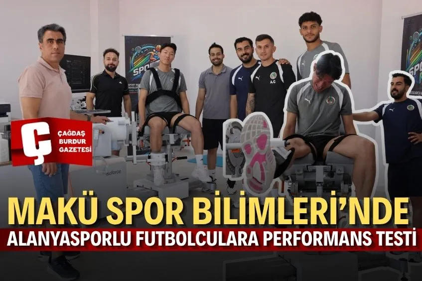 MAKÜ SPOR BİLİMLERİ’NDE ALANYASPORLU FUTBOLCULARA PERFORMANS TESTİ