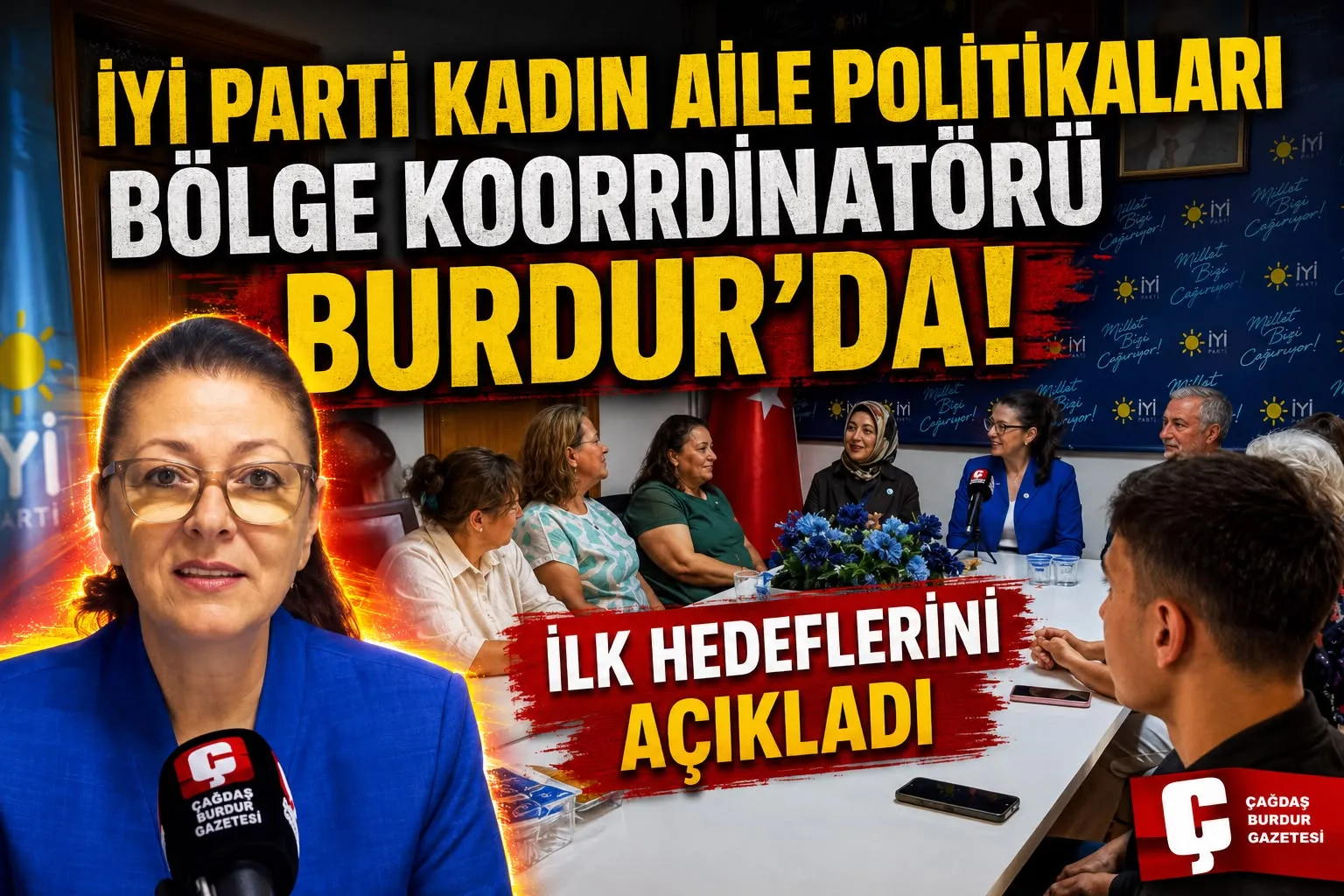 İYİ PARTİ KADIN POLİTİKALARI KOORDİNATÖRÜ BURDUR’DA!