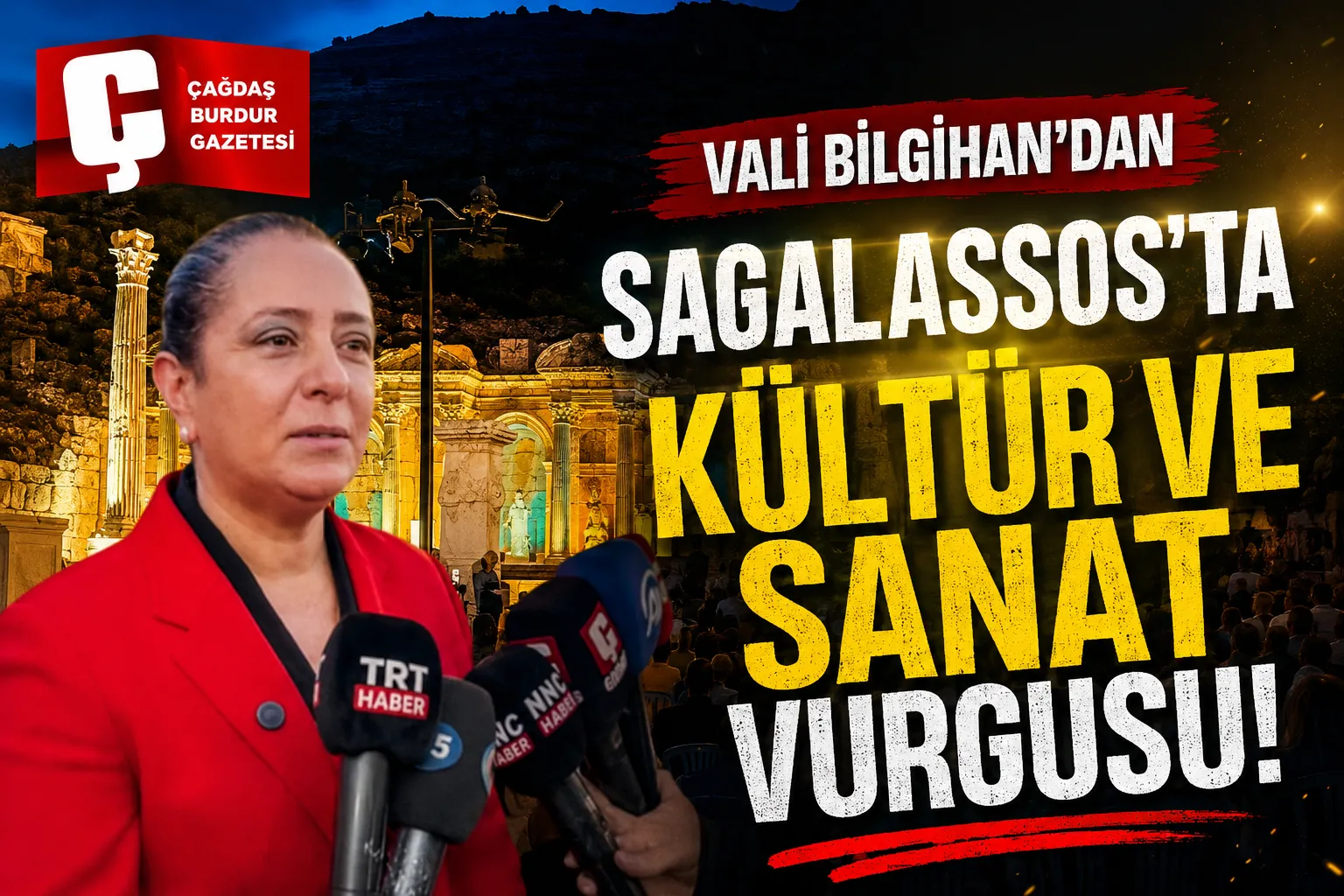 SAGALASSOS’TA İDİL BİRET’E SAYGI GALA KONSERİ DÜZENLENDİ