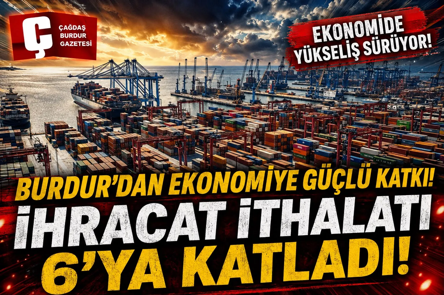 BURDUR HAZİRAN'DA YAKLAŞIK 30 MİLYON DOLARLIK İHRACATA ULAŞTI