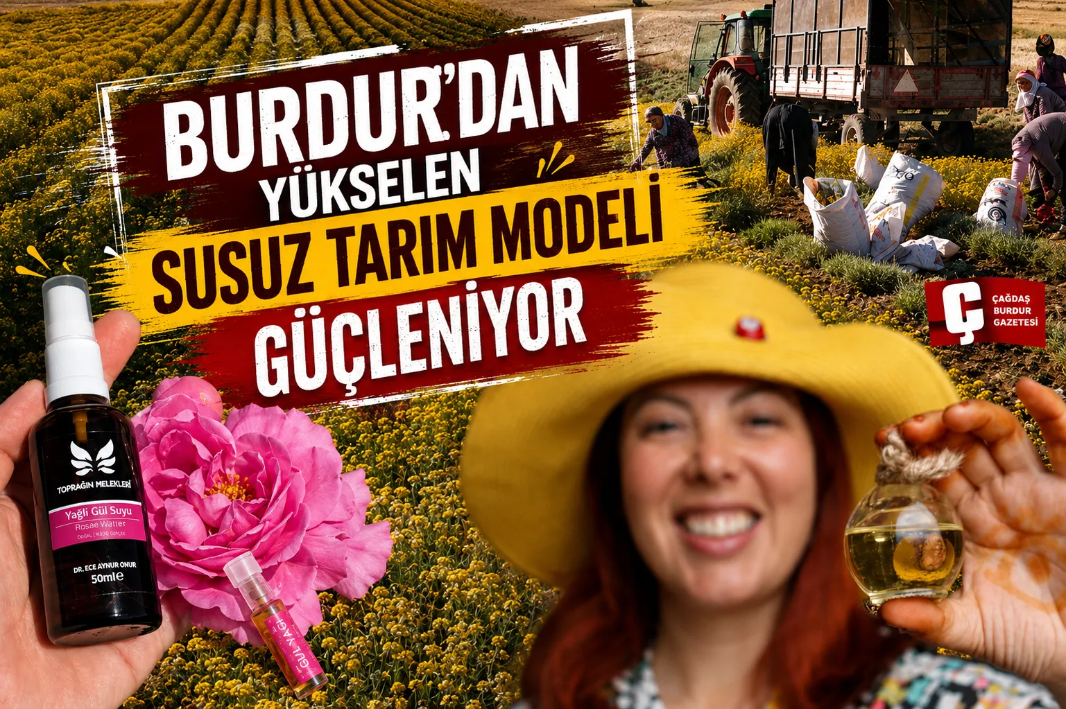 BURDUR'DAN YÜKSELEN SUSUZ TARIM MODELİ GÜÇLENİYOR